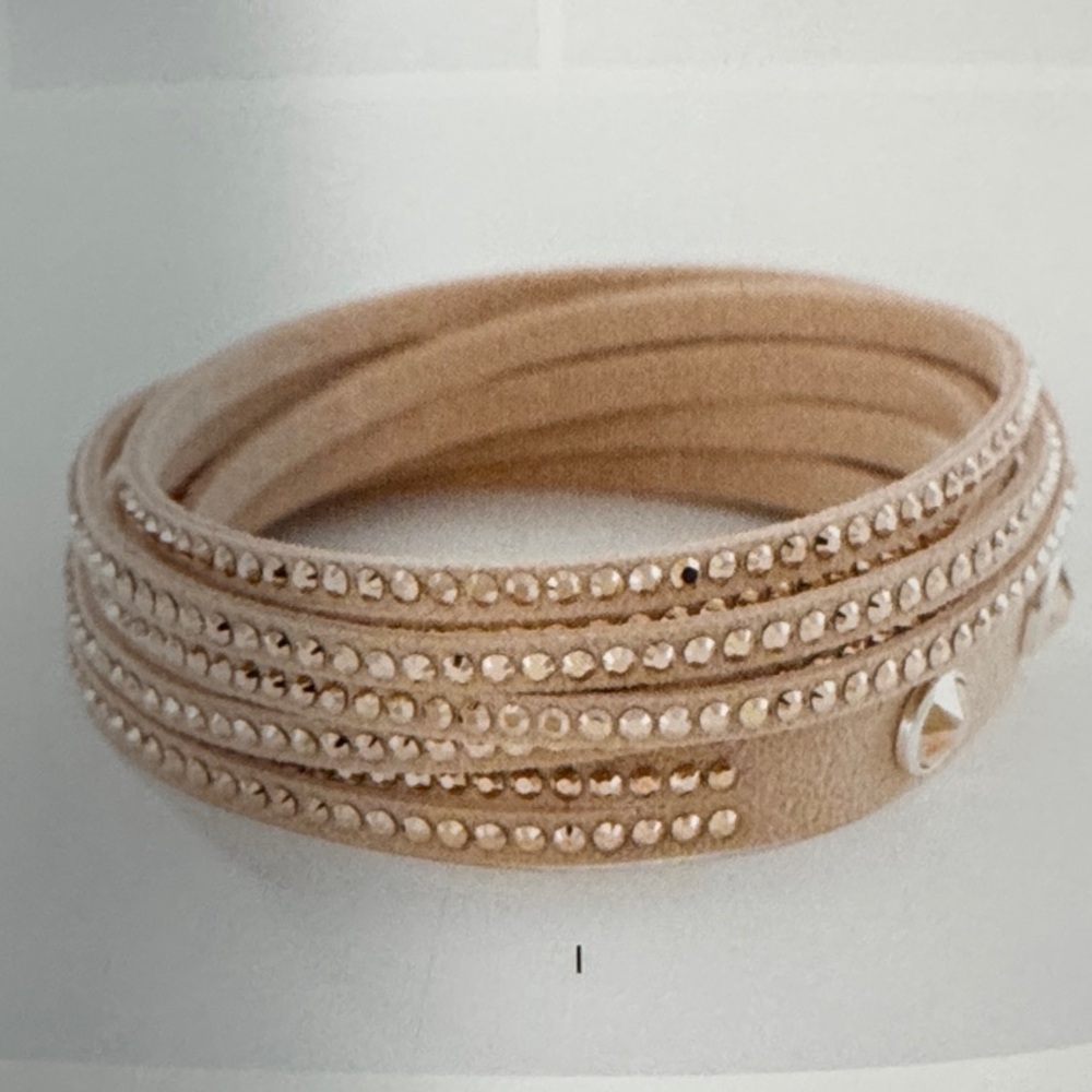Touchstone Crystal by Swarovski, Wrap star bracelet, Golden, NIB - Picture 2 of 2